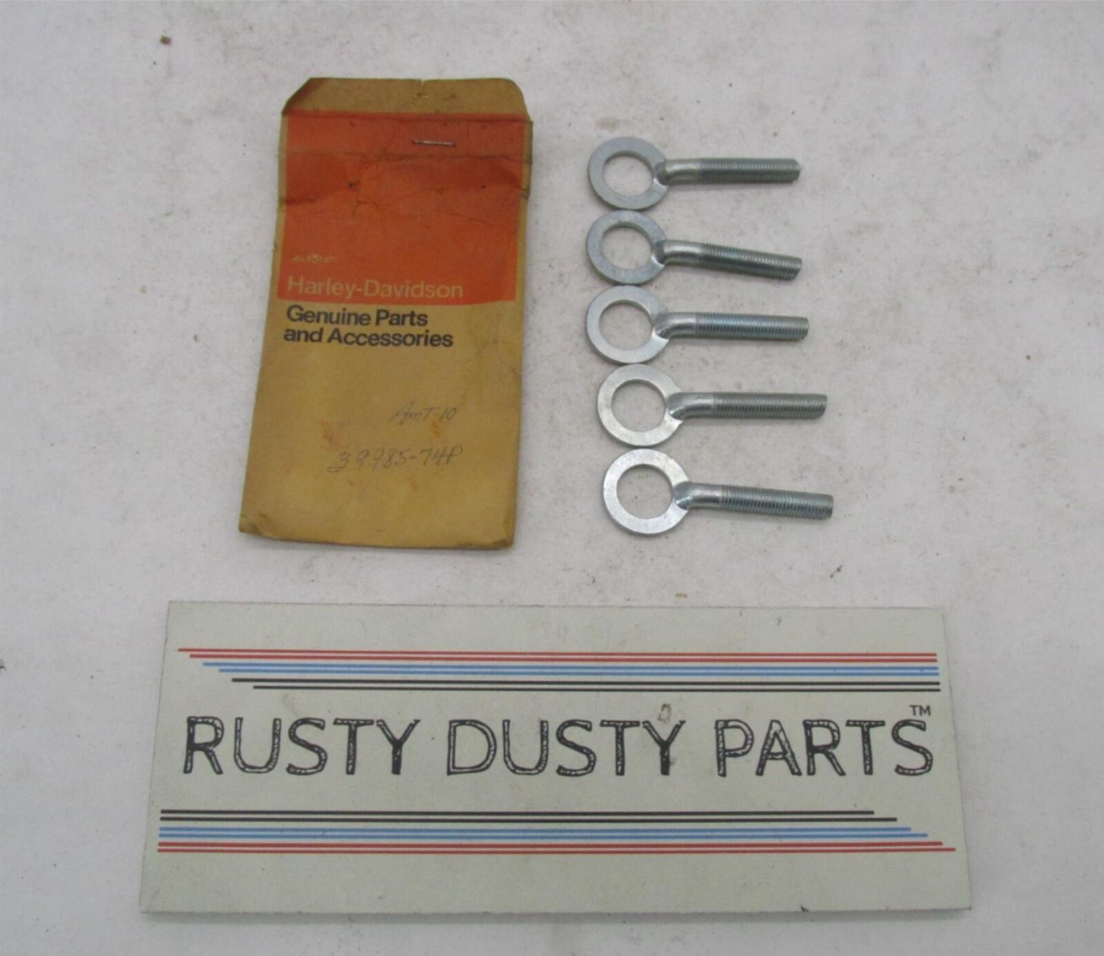 Lot of 5 Harley-Davidson Aermacchi Genuine NOS AMF Chain Adjusters 39985-74P
