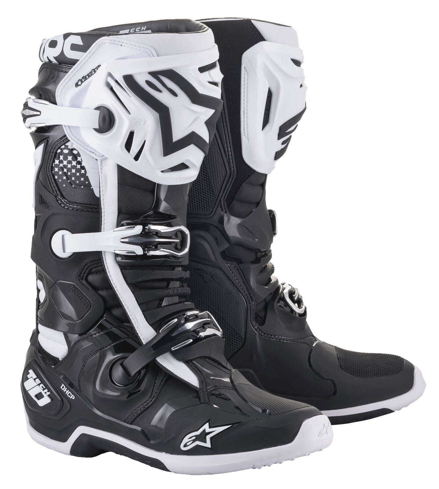 Alpinestars 2020 Tech 10 Boots Black/White 7 2010020-12-7