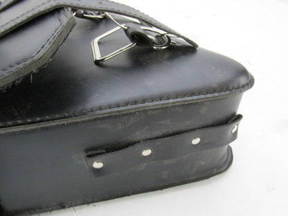 Pair of Synthetic Leather Universal Motorcycle Saddlebags Harley Honda Yamaha