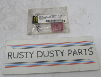 Harley Custom Chrome Wedge Style Marker Light Red Lens Replacement 09102