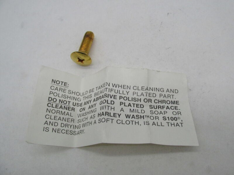 Harley Davidson Genuine NOS Air Cleaner Trim Gold Screw 29419-98
