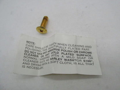 Harley Davidson Genuine NOS Air Cleaner Trim Gold Screw 29419-98