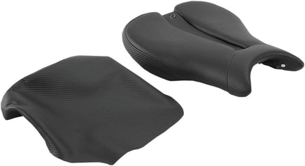 Saddlemen Gel-Channel Track - CF One-Piece Solo Seat with Rear Cover 0810-T014