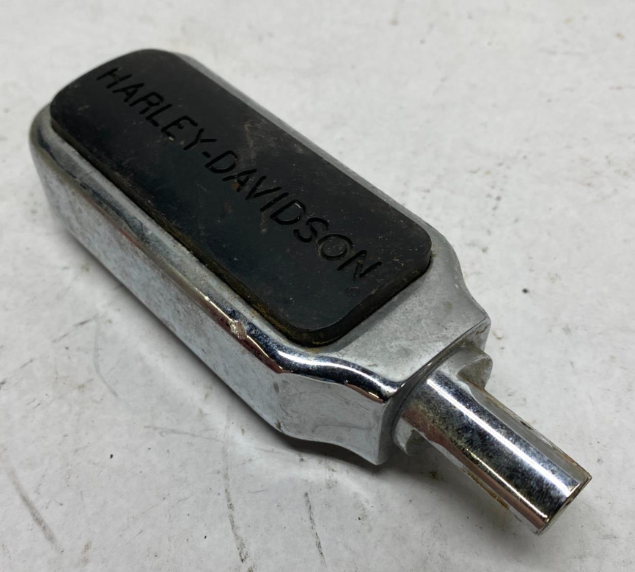 Harley Davidson Single Chrome Rubber Foot Peg Highway Peg