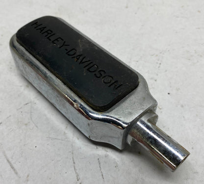 Harley Davidson Single Chrome Rubber Foot Peg Highway Peg