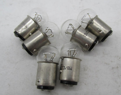 Lot of 6 Bike Master G18.5 12V23/8W Clear Marker Light Bulbs 268047