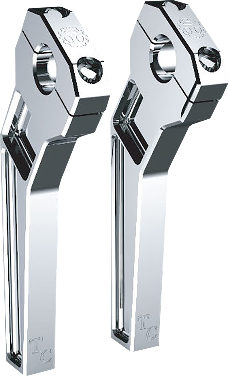Todd's Cycle 1" Clamping Pullback Riser 8" Rise Chrome TD-R12-08