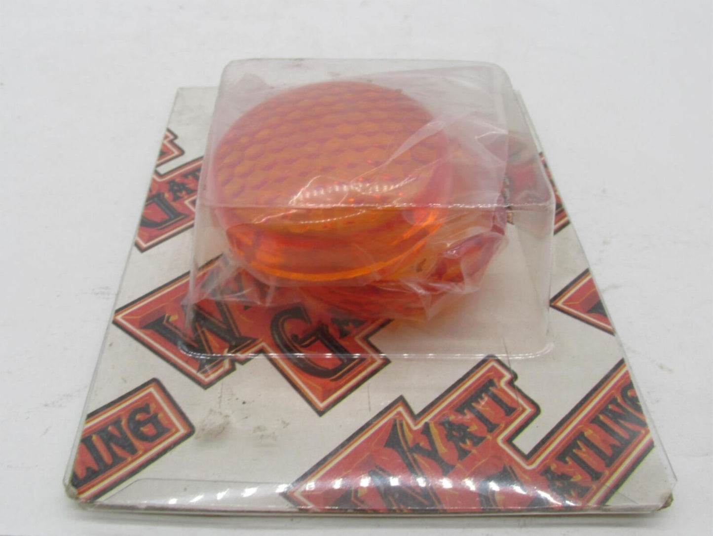 Set of 2 Harley Wyatt Gatling Bullet Turn Signal Amber Honey Comb Lenses 33-3062