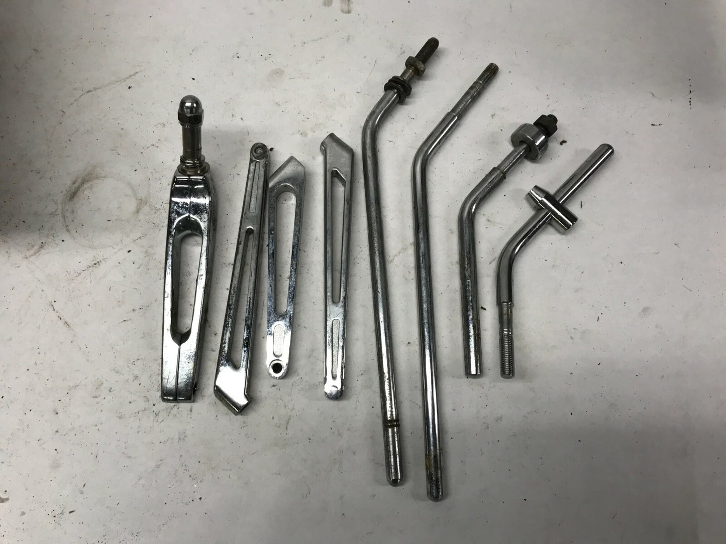 Mixed Lot Harley Davidson Mirrors Stems Chrome Slotted Custom