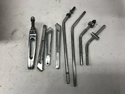 Mixed Lot Harley Davidson Mirrors Stems Chrome Slotted Custom