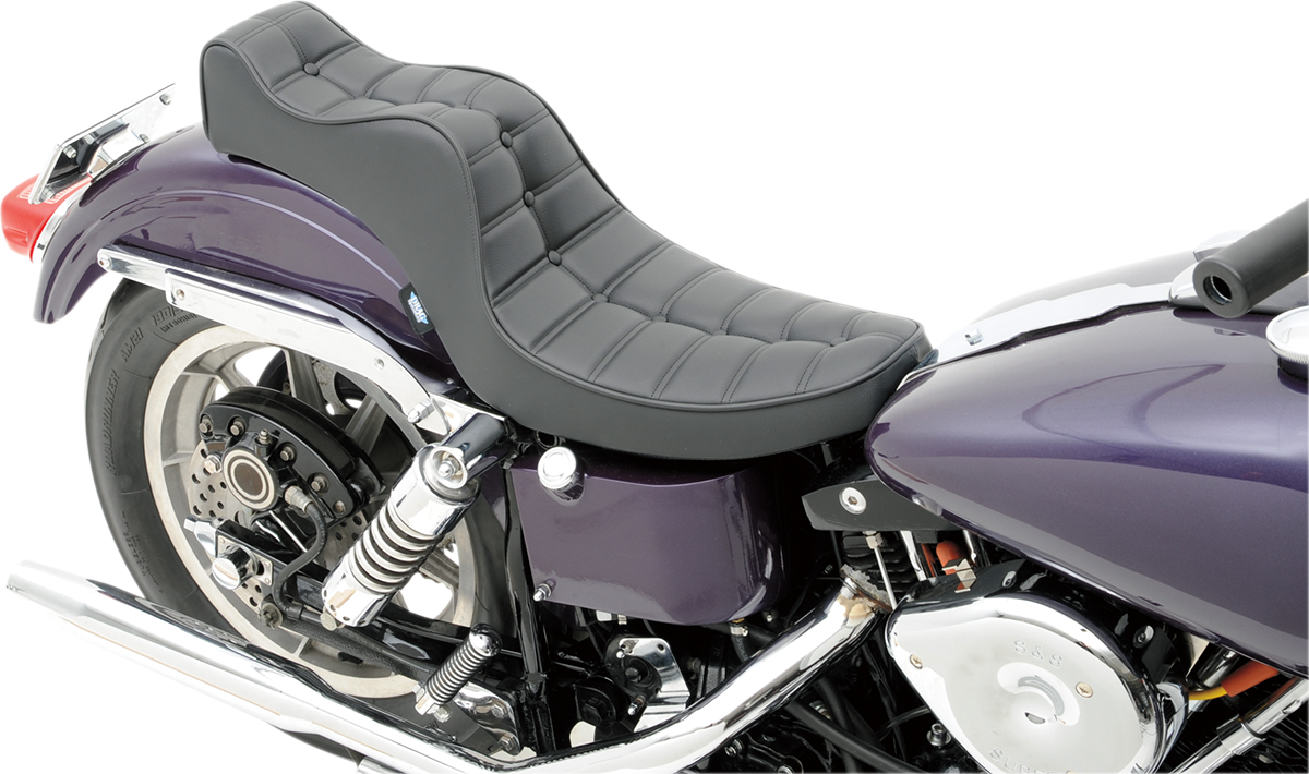 Drag Specialties Mini King and Queen Seat Scorpion Stitch 0805-0093