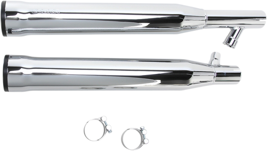 Cobra 3in. Slip-On Muffler with RacePro Tips Chrome 6050