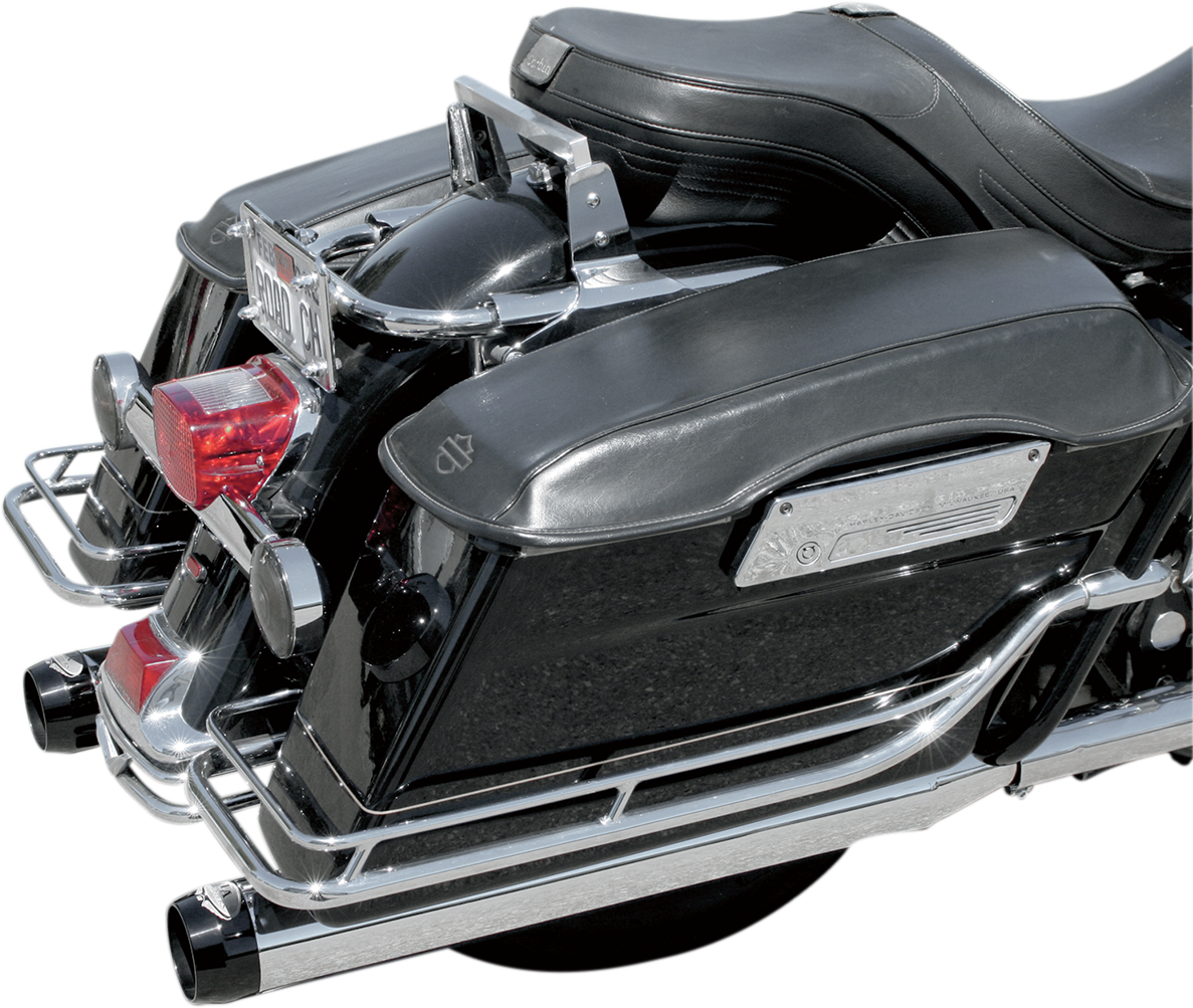 Bassani 4in. Quick Change Slip-On Mufflers Chrome 1F740