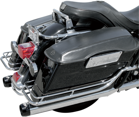 Bassani 4in. Quick Change Slip-On Mufflers Chrome 1F740