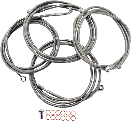 LA Choppers Handlebar Cable and Brake Line Kits LA-8052KT-13