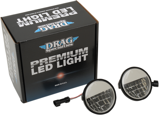 Drag Specialties Premium 4 1/2" Reflector Style LED Passing Lamps 2001-1543