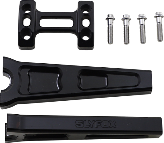 SLYFOX Handlebar Riser Kit Black Straight - 8" - 1" Handlebars TM-SLY6