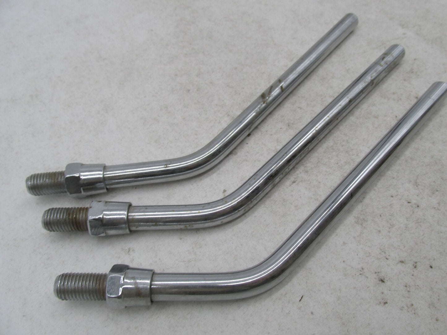Lot of 3 Harley Davidson Universal Motorcycle  8" Chrome Mirror Stems