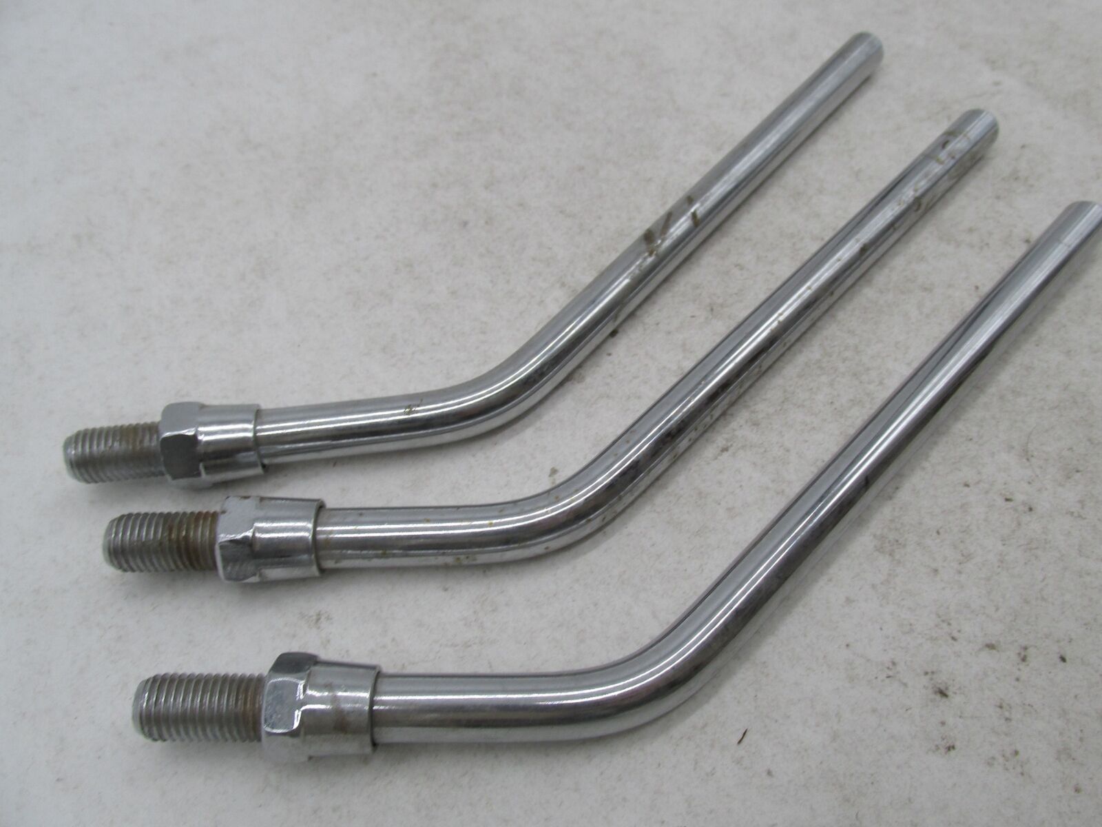 Lot of 3 Harley Davidson Universal Motorcycle  8" Chrome Mirror Stems