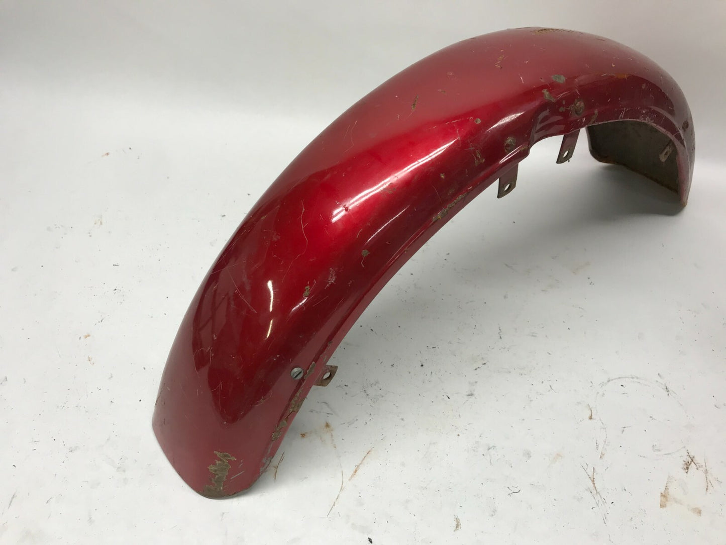 Vintage Harley Davidson Ironhead Front 5"  Fender Red no Dents Metal X