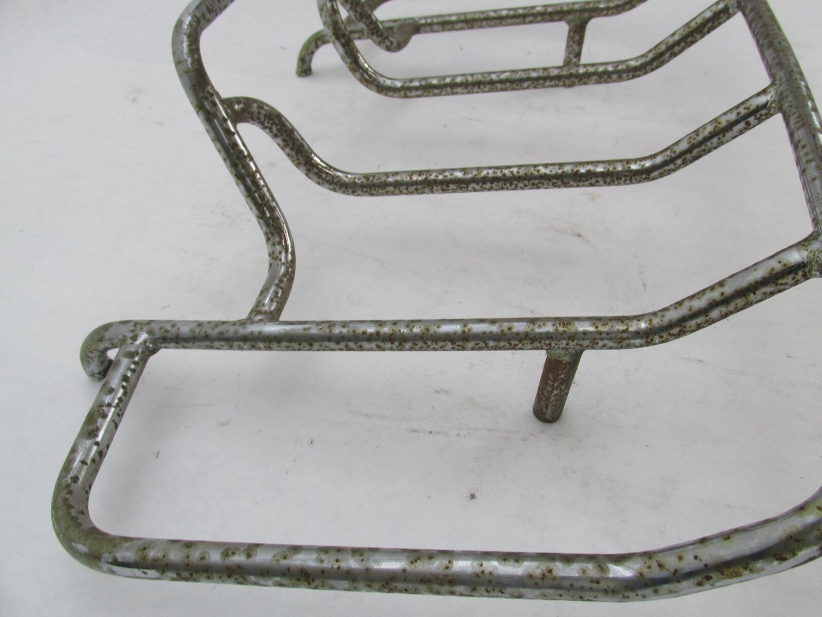 Used Motorcycle Chrome Patina Luggage Rack 22" x 12"