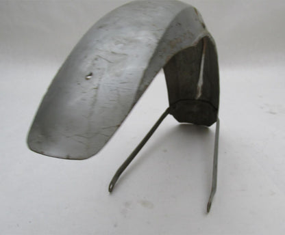 Vintage 4.5" Wide Metal Gray Front Fender Chopper Bobber Triumph BSA Harley