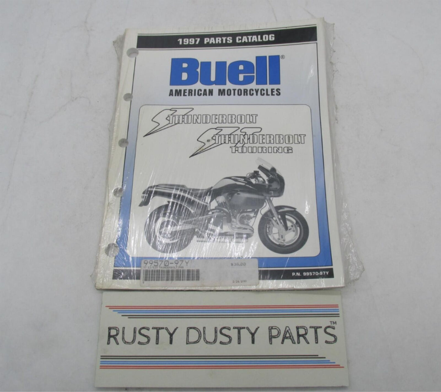 Buell NOS Sealed Factory 1997 Touring Thunderbolt Parts Catalog 99570-97Y