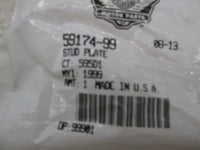 Harley Davidson Genuine NOS Stud Plate 59174-99