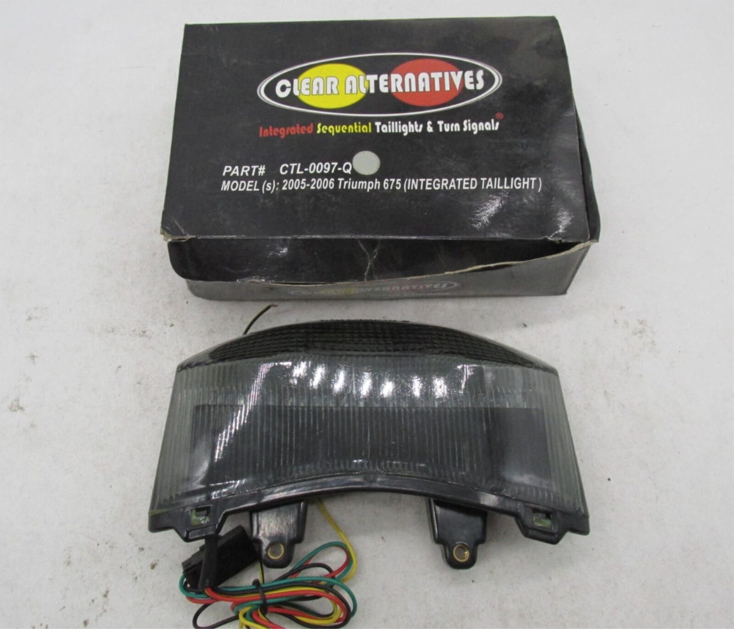 Clear Alternatives 2005-06 Triumph 675 LED Taillight & Turn Signals CTL-0097-Q