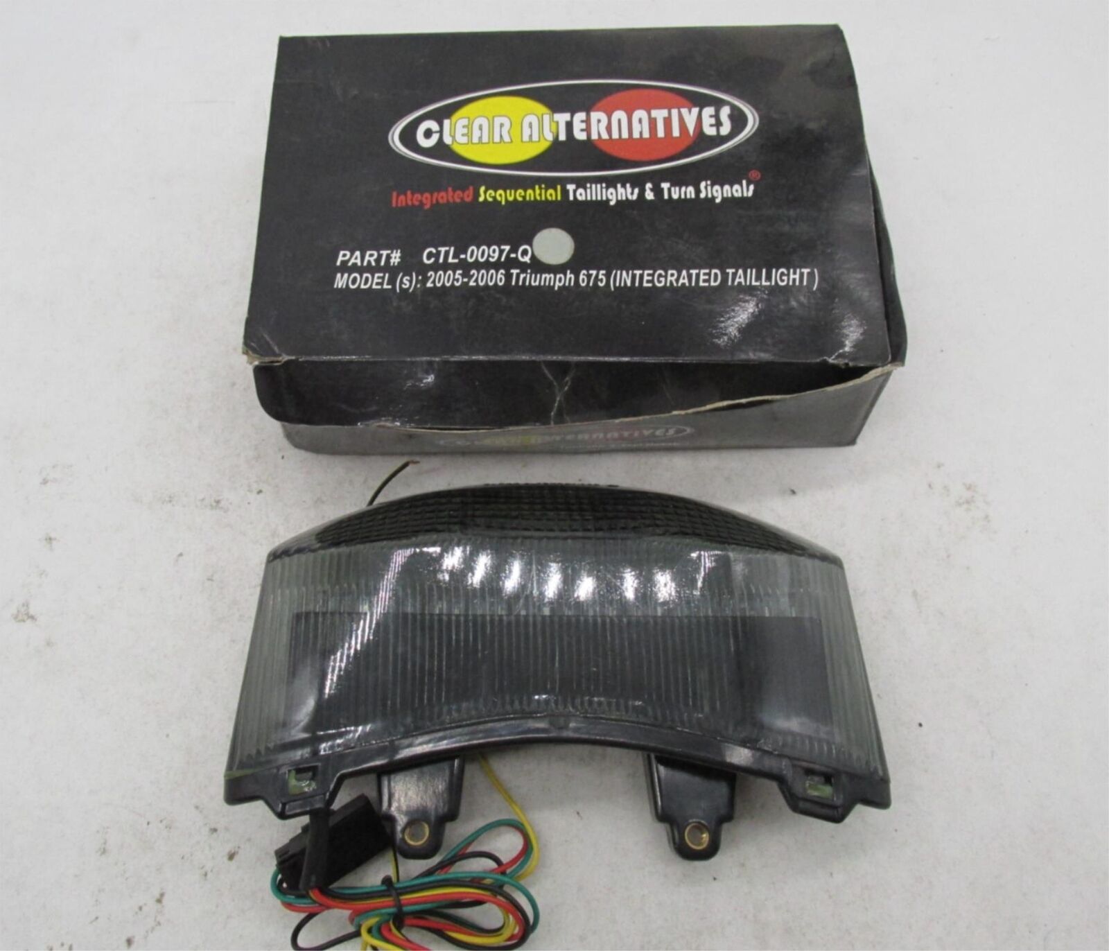 Clear Alternatives 2005-06 Triumph 675 LED Taillight & Turn Signals CTL-0097-Q