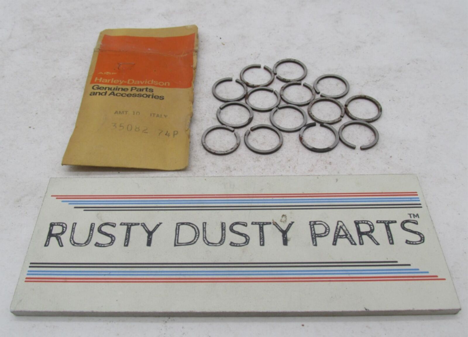 Lot of 14 Harley Aermacchi Genuine NOS Crank Shaft Retaining Rings 35082-74P