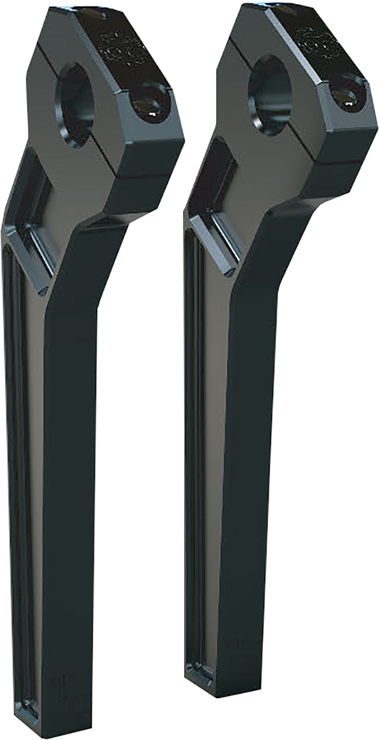 Todd's Cycle 1" Clamping Pullback Riser 10" Rise Black TD-R12-10B