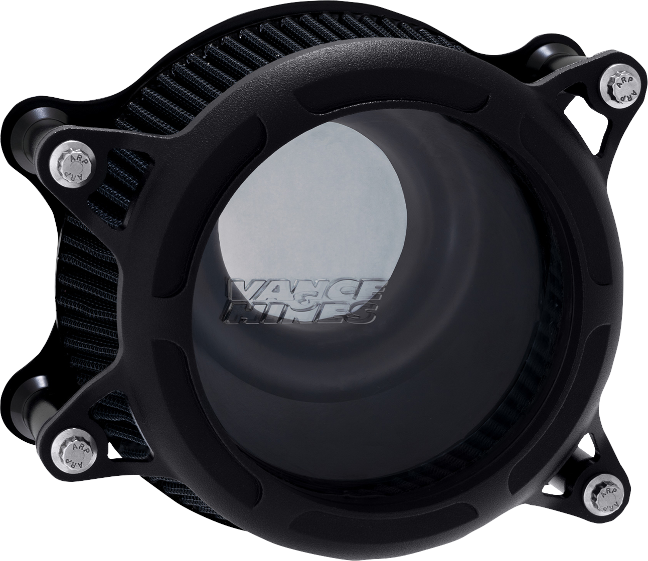 Vance & Hines VO2 Insight Air Cleaner Black Wrinkle 41073