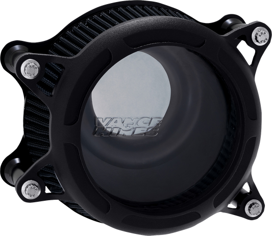 Vance & Hines VO2 Insight Air Cleaner Black Wrinkle 41073