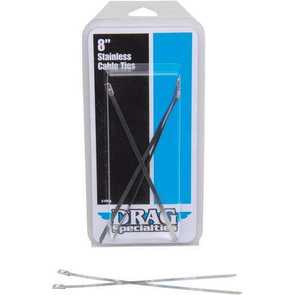 Drag Specialties Stainless Steel Cable Ties 8in. 1861-0671