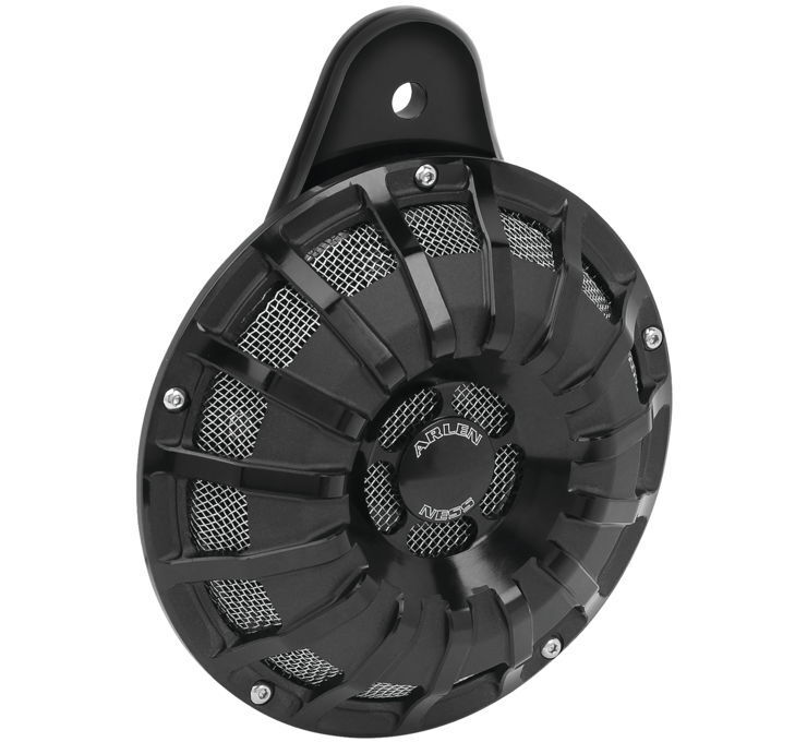 Arlen Ness Horn Cover Black 15-Spoke 70-260