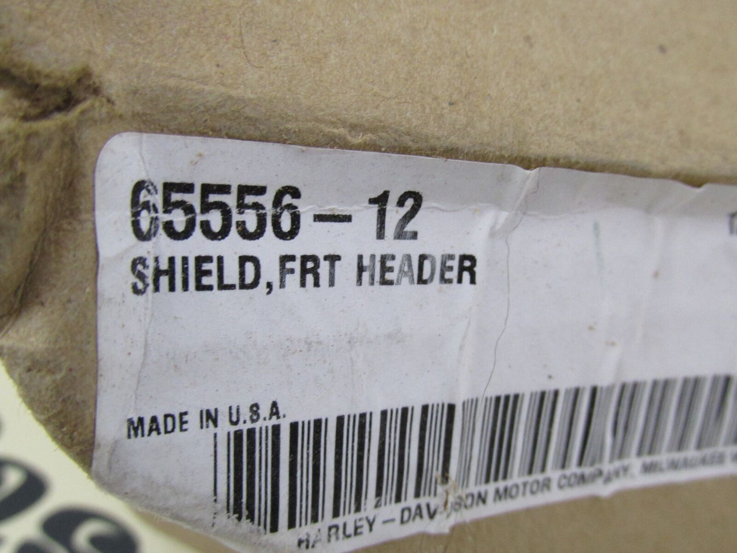 Harley-Davidson Genuine NOS Chrome Front Header Exhaust Heat Shield 65556-12