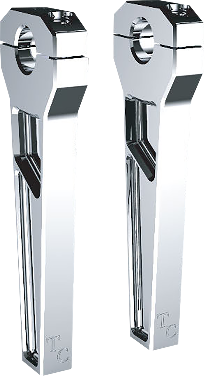 Todd's Cycle 1-1/8" Clamping Riser 8" Rise Chrome TD-R21-08