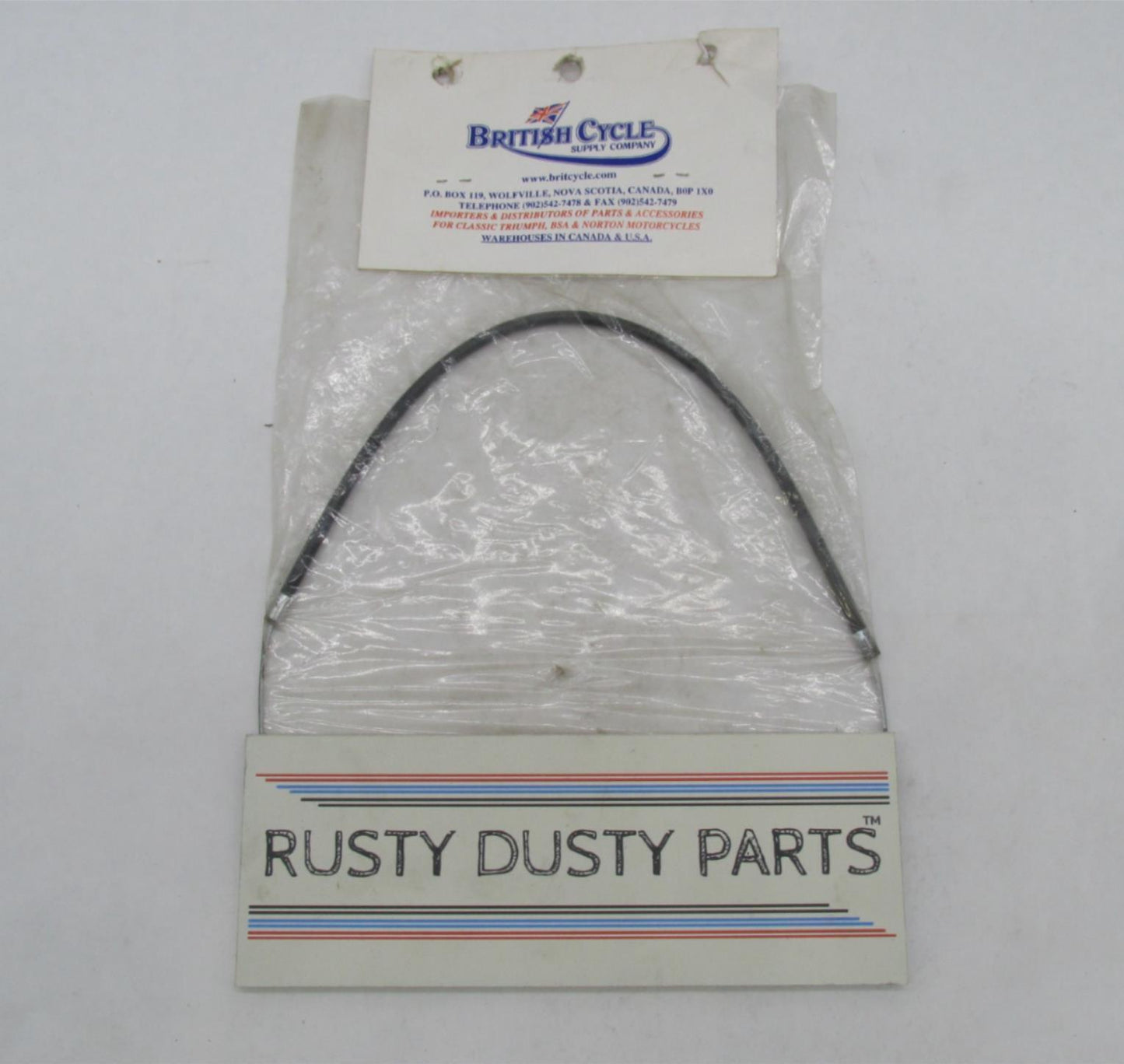 British Cycle BSA Triumph J Box To Right Carburetor Cable 12" 1969+ 457