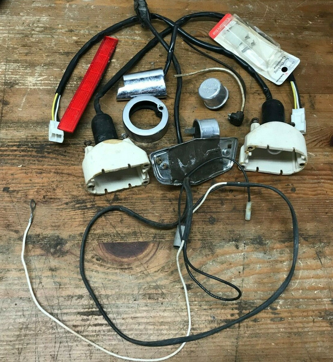 Mixed lot Harley Davidson Turn Signals Housing Blinker Wiring Parts  L