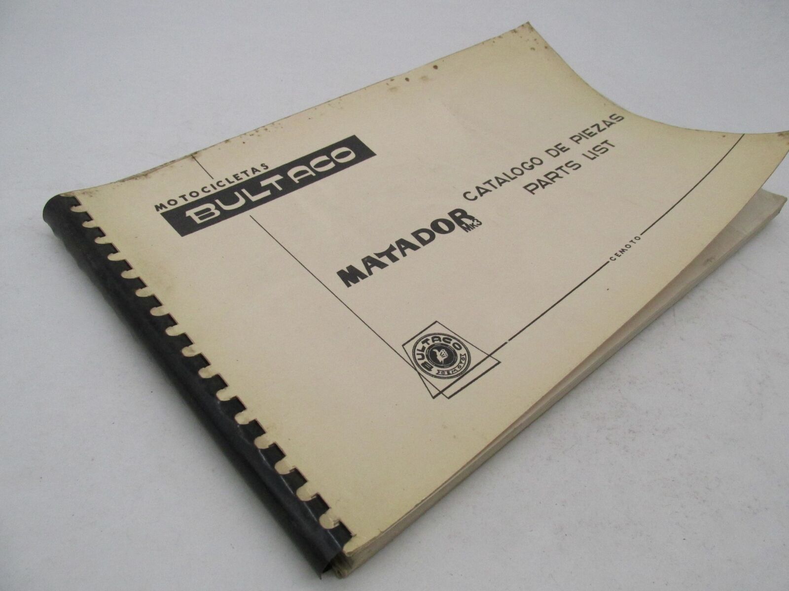 Bultaco Original Factory 1969 Matador Mk3 Parts Catalog List Book Manual