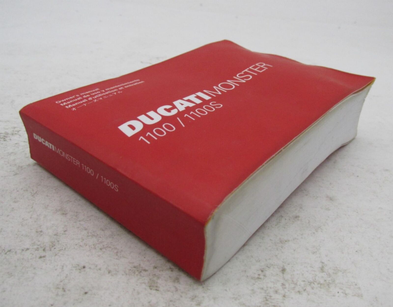 Ducati Official Factory Monster 1100 1100S Motorcycle Owner's Manual Book