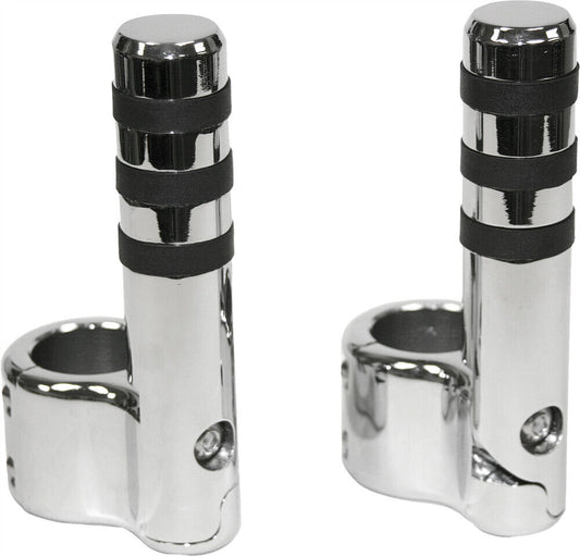 Lindby Clamp-on Wide Band Footpegs Chrome 715