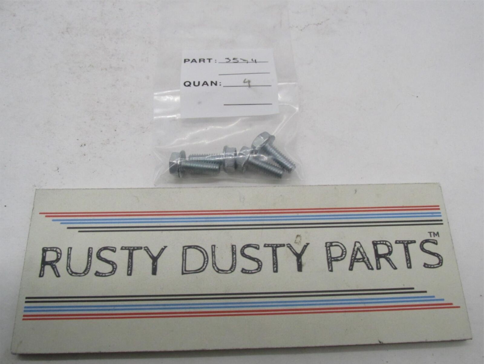 Lot of 4 Harley-Davidson Genuine NOS Flange Screws 3574