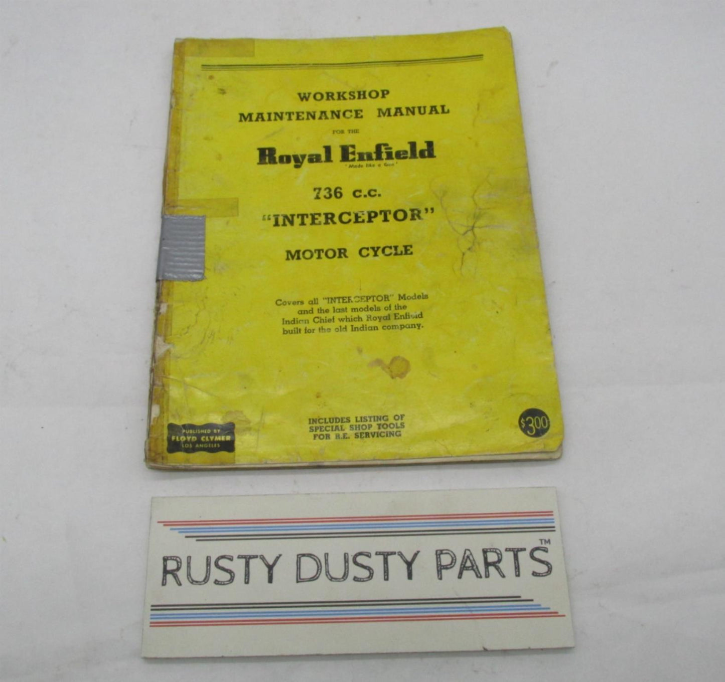 Royal Enfield 736CC Interceptor Motorcycle Workshop Maintenance Manual