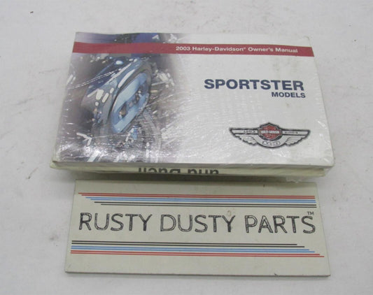 Harley Complete Factory 2003 Sportster Owner's Manual 99587-03D 99468-03