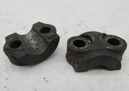 Pair of Vintage Triumph BSA Early Pre Unit Front Axle Fork Covers Clamps