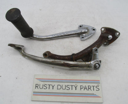 Triumph BSA Vintage Chopper Chrome Brake Side Foot Control Lever with Mount