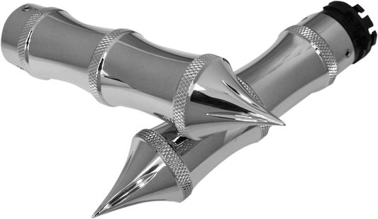 Accutronix Tribal Grips Chrome GR100-LC