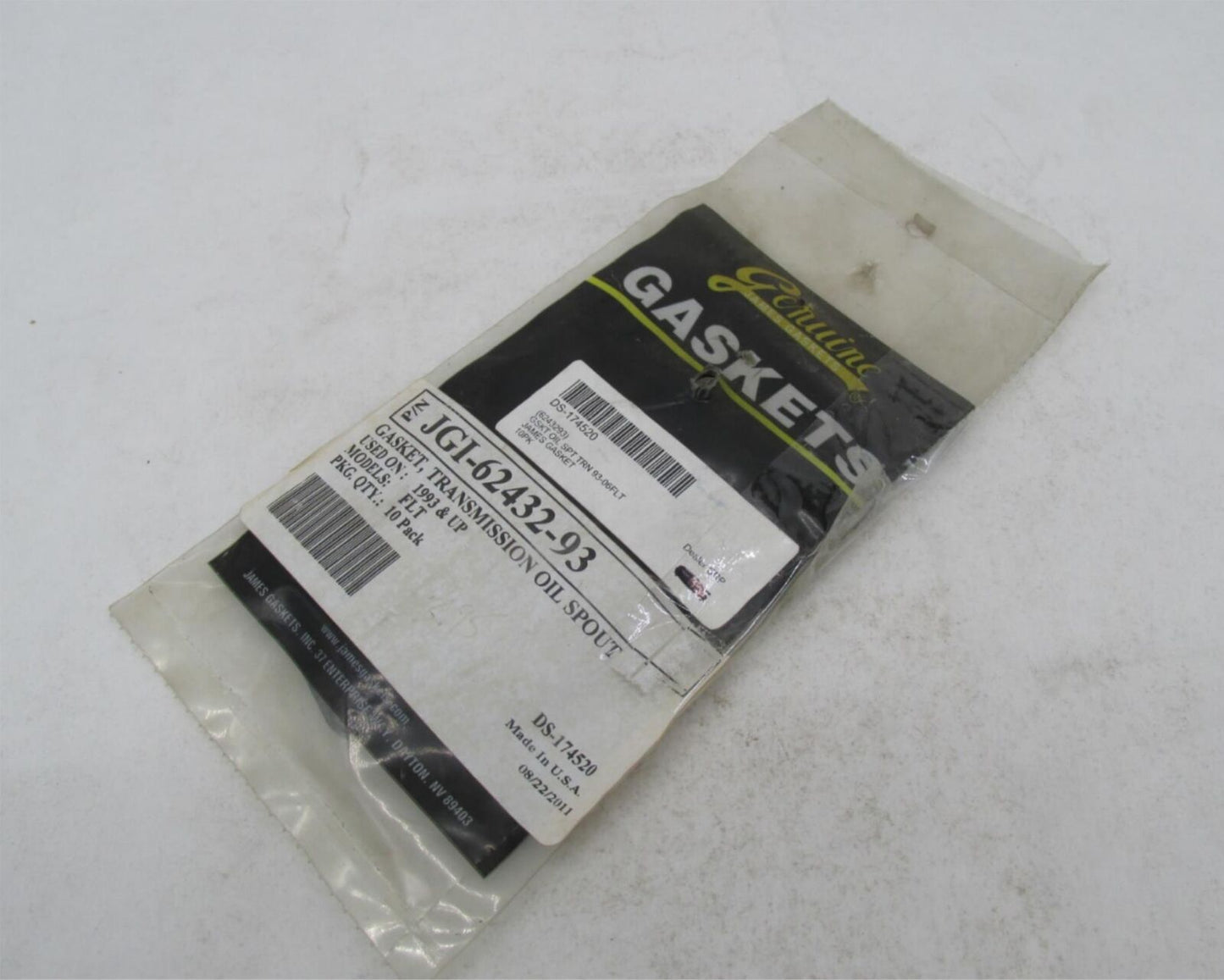 Lot of 8 Harley Davidson FLT Transmission Oil Spout Gaskets JGI-62432-93